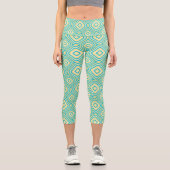 gerundetes Retro Capri Leggings (Vorderseite)
