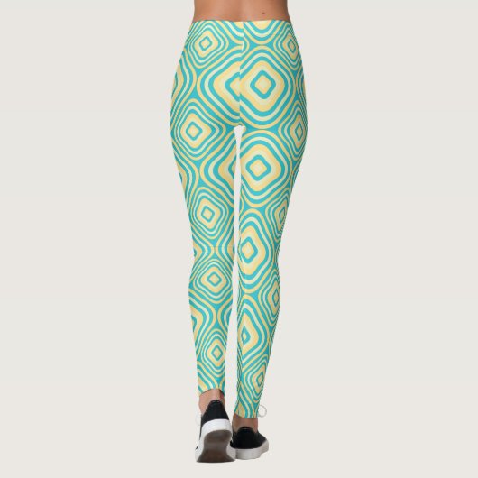 gerundetes Retro Leggings (Rückseite)