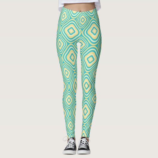 gerundetes Retro Leggings (Vorderseite)