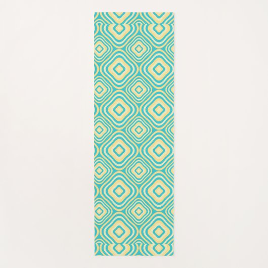 gerundetes Retro Yogamatte (Vorderseite)