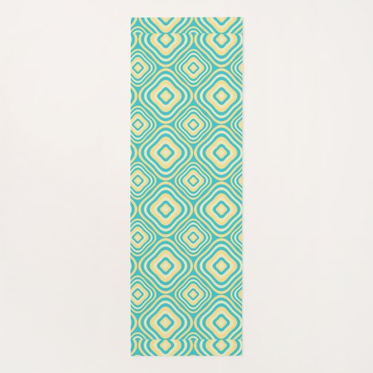 gerundetes Retro Yogamatte (Rückseite)