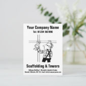 Gerüst-Cartoon für die Personalisierung Postkarte (Stehend Vorderseite)