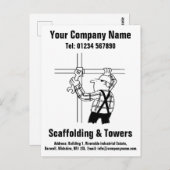 Gerüst-Cartoon für die Personalisierung Postkarte (Vorne/Hinten)