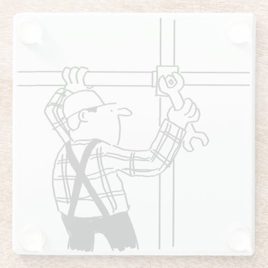 Gerüst Glasuntersetzer (Rückseite)