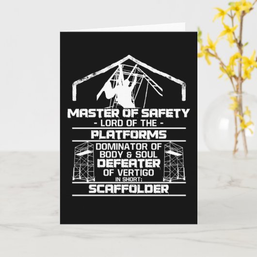 Gerüst Master Safety Lord Platines Karte (Gelbe Blume)