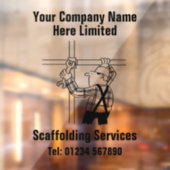 Gerüst- oder Gerüstunternehmen Fensteraufkleber (Blatt 2)