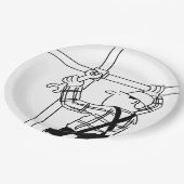 Gerüst Pappteller (Schrägansicht)