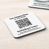 Gerüst QR-Code-Design Getränkeuntersetzer (Linke Seite)