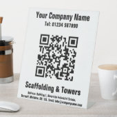 Gerüst-QR-Code-Design-Pedestal-Zeichen Sockelschild (In Situ)