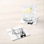 Gerüst Rechteckiger Pappuntersetzer (Vor Ort)