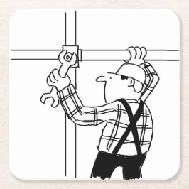 Gerüst Rechteckiger Pappuntersetzer