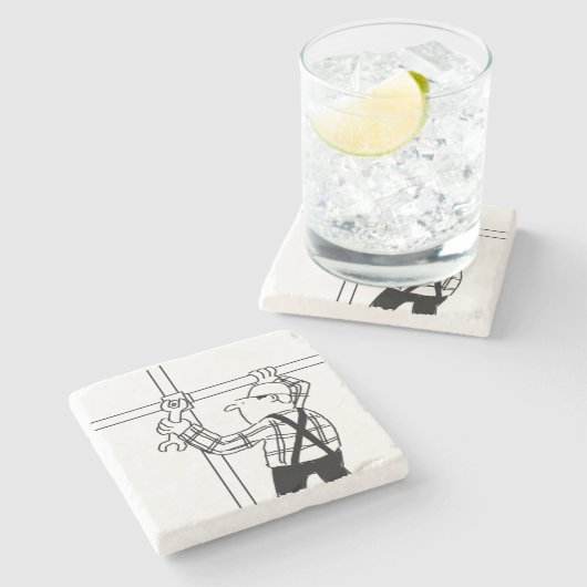 Gerüst Steinuntersetzer (Seitenansicht)