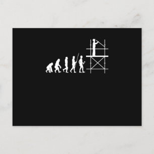 Gerüstbau Evolution Handwerker Gerüstbautechnik Postkarte