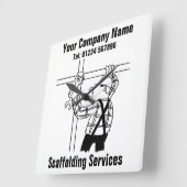 Gerüstdienstleistungen Quadratische Wanduhr (Winkel)