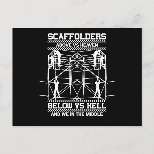 Gerüste Hölle in der Mitte der Gerüste Postkarte (Vorderseite)