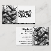 Gerüste im Graustufen-Foto Visitenkarte (Vorne/Hinten)