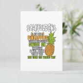 Gerüste sind wie Ananas. Karte (Stehend Vorderseite)