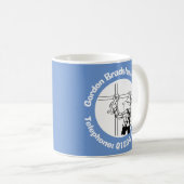 Gerüste und Gerüste Business Cartoon Kaffeetasse (VorderseiteRechts)