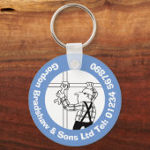 Gerüste und Gerüste Business Cartoon Schlüsselanhänger (Vorderseite)