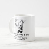 Gerüste und Gerüste für die Kaffeewerbung - Tasse (Vorderseite Links)