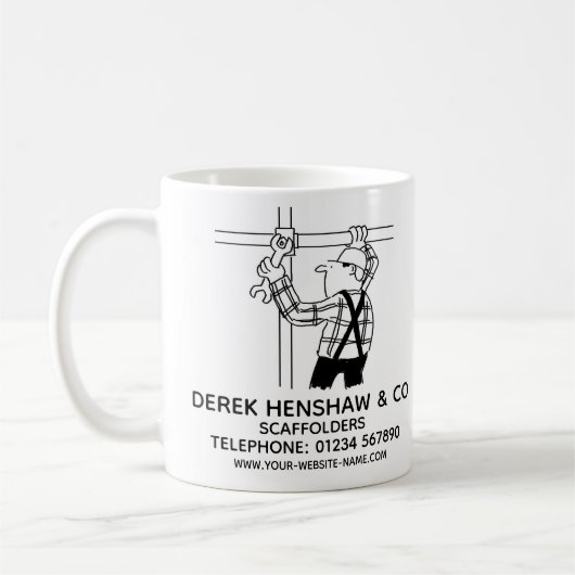 Gerüste und Gerüste für die Kaffeewerbung - Tasse (Links)