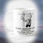 Gerüste und Gerüste für die Kaffeewerbung - Tasse