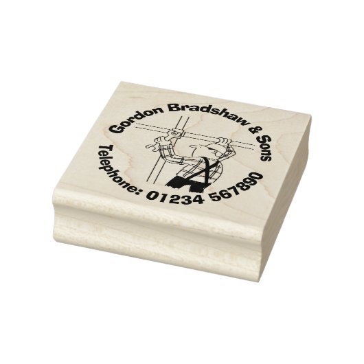 Gerüste und Gerüste Gummistempel (Stempel)