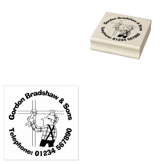 Gerüste und Gerüste Gummistempel (Stempel)