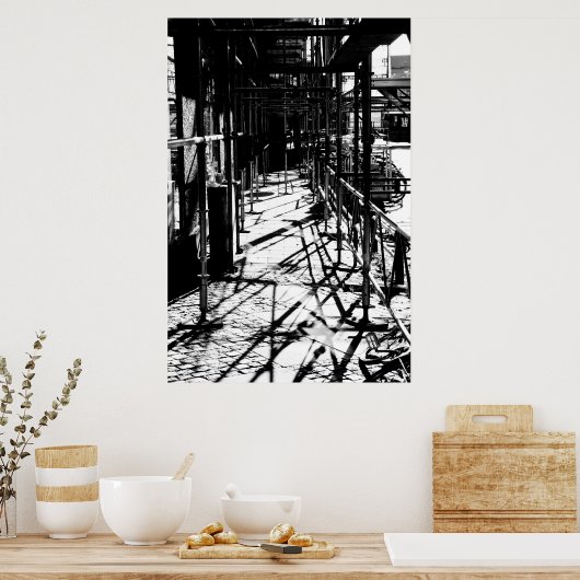 Gerüstschatten Poster (Küche)