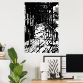 Gerüstschatten Poster (Heimbüro)