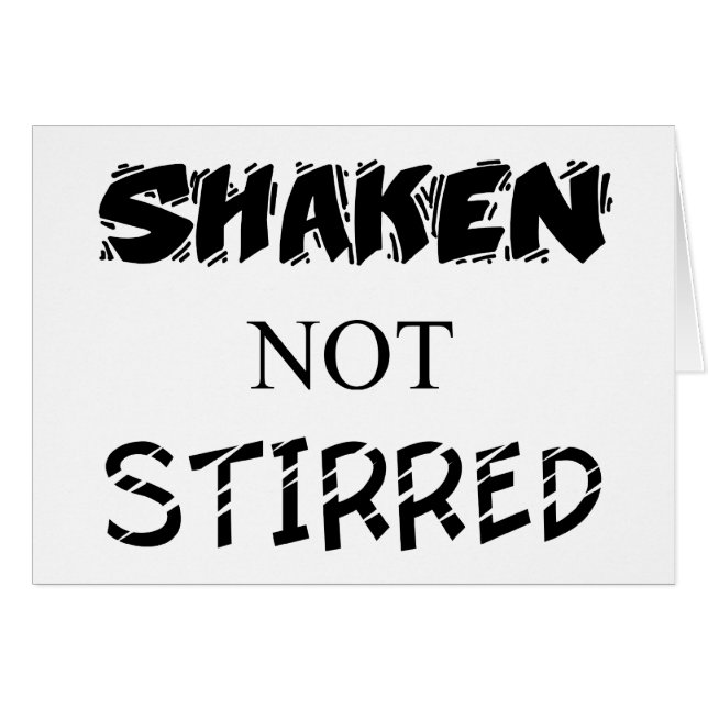 Gerüttelt nicht gerührt (Vorderseite (Horizontal))