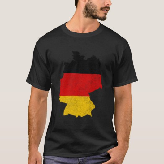 Gery Land mit Gery Flagge Distressed T-Shirt (Vorderseite)