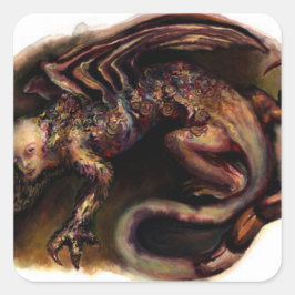 Geryon von Dante's Inferno Quadratischer Aufkleber