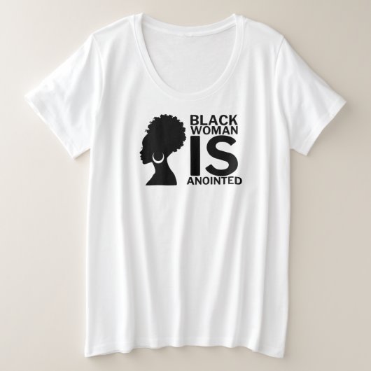 Gesalbte Große Größe T-Shirt (Design vorne)