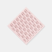 Gesalzene Drehung Muster Party Rosa Serviette (Ecke)