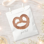 Gesalzener Soft Pretzel benutzerdefinierter Text m Geschenktütchen (Ausgeschnitten)