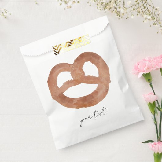 Gesalzener Soft Pretzel benutzerdefinierter Text m Geschenktütchen (Versiegelt)