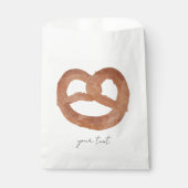 Gesalzener Soft Pretzel benutzerdefinierter Text m Geschenktütchen (Vorderseite)