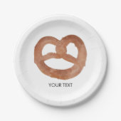 Gesalzener, stumpfer, benutzerdefinierter Text Pappteller (Vorderseite)