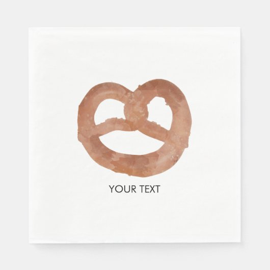 Gesalzener, stumpfer, benutzerdefinierter Text Serviette (Vorderseite)