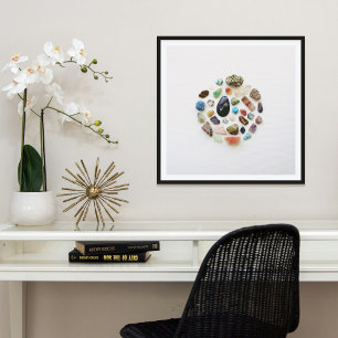 Gesammelte Edelsteine Gesteine Kristalle Glamour-K Poster