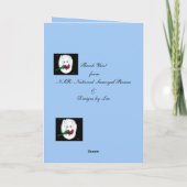 Gesamochte Welpen- und Ribbons-Karte für Text und Dankeskarte (Rückseite)