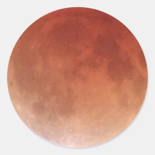 Gesamt1:52 morgens der Mondfinsternis (20) am 15. Runder Aufkleber