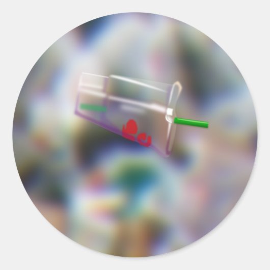 Gesamt 60 ein Plastikcup Runder Aufkleber (Vorderseite)