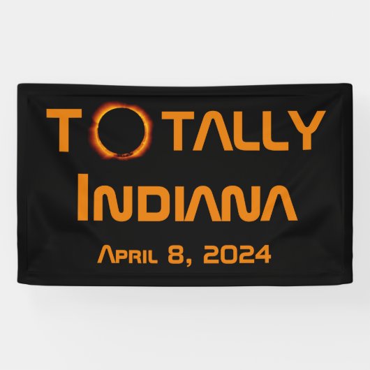 Gesamt Indiana 2024 Solar Eclipse Banner (Horizontal)