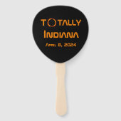 Gesamt Indiana 2024 Solar Eclipse Fächer (Rückseite)