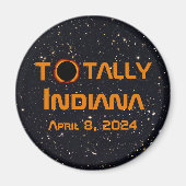 Gesamt Indiana 2024 Solar Eclipse Magnet (Vorne)