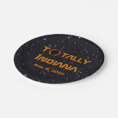 Gesamt Indiana 2024 Solar Eclipse Pappteller (Schrägansicht)