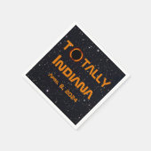 Gesamt Indiana 2024 Solar Eclipse Serviette (Ecke)