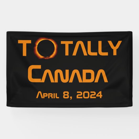 Gesamt Kanada 2024 Solar Eclipse Banner (Horizontal)